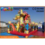 Outdoor Inflatable Bouncer Slide / Spiderman Action Air Jumping Castle for sale