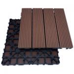 500x500mm Wood Plastic Composite Wpc Garden Tiles Decking Plank for sale