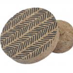 Sublimation Agglomerated Tapered Cork Lid Mason Jar Cork Lid Airtightness for sale