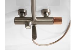 China AMG13S851GG Hand Shower Mixer Set Wall Bath With Slide Bar supplier