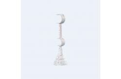 China Three Circles Advanced Curtain Rod Finials Customized Curtain Rod Set Single Bracket supplier