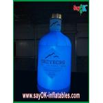 Blue Inflatable Wine Bottle Inflatable Lighting Decoration For Advertising for sale