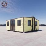 Starter Tiny Prefab Folding House Container 27.5SqM Customized for sale