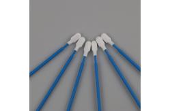 China 6.5 Inches Lint Free Paddle Dacron Head Polyester Swabs For Cleanroom supplier