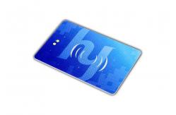 China Rechargeable E Ink Credit Card Cold Pressing With Active Ink Screen / Buttons supplier