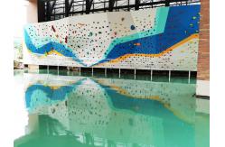 China Adults Boulder Climbing Wall Playground Overhang Indoor Bouldering Wall supplier