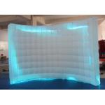 Large White Inflatable Photo Booth Curved Shape With Colorful Led Light for sale