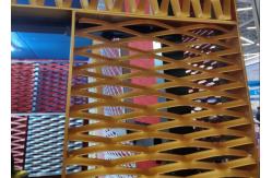 China Suspended 1060 3003 Aluminum Expanded Metal Mesh Ceiling Anodized Oxidation supplier