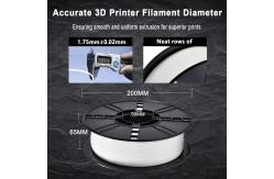 China 3D Printer Industry White PLA Filament 1.75mm with Tough and Flexible Properties supplier