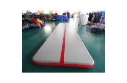 China Rectangle Shape Gym Sport  Inflatable Tumble Track In 20cm For Cheerleading supplier
