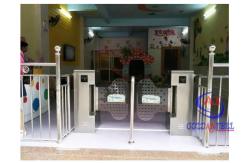 China Store Swing Barrier Gate 600mm Width Flap Access Control Speed Gate Turnstile supplier