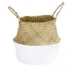 ODM Artificial Plant Accessories Bamboo Woven Basket Rattan Portable Flower Pot for sale