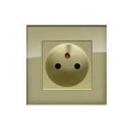 V3 Stainless Steel French Power Sockets 86mmx86mm European Standard Socket for sale