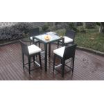Luxury All Weather Resin Wicker Bar Set For Home Patio / Balcony for sale