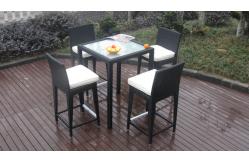 China Luxury All Weather Resin Wicker Bar Set For Home Patio / Balcony supplier