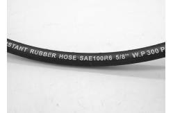 China Single Textile Braid Reinforced Hydraulic Rubber Hose J517 SAE 100R6 Black supplier