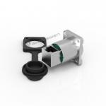 Industrial Electronics Accessories IP65 Waterproof Crystal Seat RJ45 Female Connector for Outdoor Signal Panel Mounting for sale
