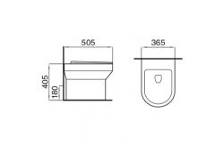 China Disable Sanitary Ware Ceramic Floor Toilet And Basin Set For Hospital supplier