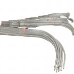 Hongxin 10M Octagonal Galvanized Steel Lighting Pole with Curved Single Arm for sale