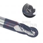 1/4 6mm Ball Nose Cutter Suppliers Hrc55 Tungsten Steel Milling Cutter 4f 4x1 for sale