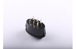 China Customizable Size Oval Rocker Switch , Black Button Mini Rocker Switch 12V supplier