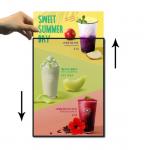 Customized Size Glass Panel Advertising Poster Frame LED A4 Light Box