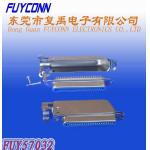 50 Pin Receptacle Centronic Solder Side Cable Entry Connector with Matel Cover Certified UL for sale
