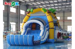 China Shark Themed Inflatable Bounce House Children 'S Playground With Slides supplier