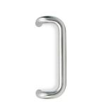 D Shape Cranked Pull Handle EN1634 Entrance Pull Handles Bright Polished Finish for sale