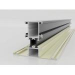 Frosted Fabric Aluminum Profiles / Aluminum Sliding Door Profile Wood Finished for sale
