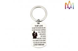 China Multicolor Hypoallergenic SUS304 Custom Shaped Keychains supplier