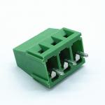 3 Poles 5.0mm Pitch Brass Cage PCB Screw Terminal Block 300V 10A for sale