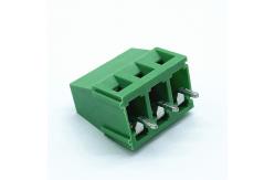 China 3 Poles 5.0mm Pitch Brass Cage PCB Screw Terminal Block 300V 10A supplier