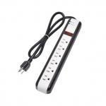 China 6 outlet Power Strip and Extension Socket With 15A Circuit Breaker Surger Protector factory