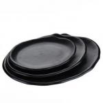 Enhance Your Dining Experience with Matte Black Melamine Dinnerware Plates for sale