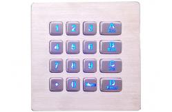 China Customized Industrial Numeric Keypad Rugged Waterproof Panel Mount supplier