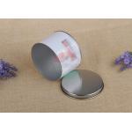 Salt Paper Tube Packaging Cylinder White Spice Packaging Box With Silver Movable Lid