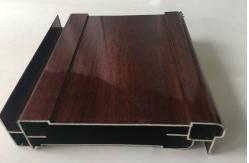 China No Cracking Wood Finish Aluminium Profiles , Easy To Install supplier