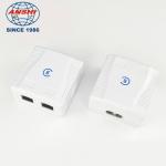 Double Port FTP Surface Mount Box CAT6 3U Gold Plating
