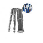 PVC Pipe Bimetallic Twin Conical Screw Barrel 30mm Screw Distance for sale