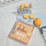 Voguish Design 7 Pieces Plastic Travel 50ml Bottle Set Used For Personal Care Package for sale