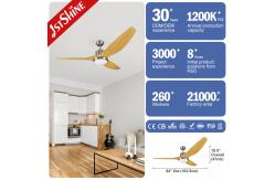 China Modern Design 1stshine Ceiling Fan with ABS Plastic Blades and Remote Control Light supplier