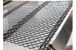China 65mn Diamond Opening Self Cleaning Screen Mesh Anti Clogging With Steel Wire Bands supplier