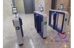 China Electronic Swing Barrier Access Control Turnstiles With Security Thermal Scanner Counter System supplier