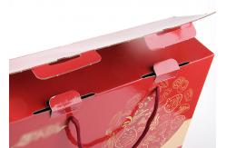 China Green Tea / Dried Food Recycled Paper Gift Boxes with Handle / Ribbon supplier