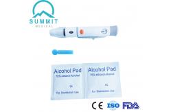 China 6 Depths Adjustable Lancet Pen Diabetic Lancing Device With Ejector supplier