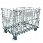 Dia 5.0mm-5.8mm Wire Mesh Container Warehousing Steel Storage Cages for sale