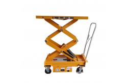 China 800w Mobile Lift Tables Portable Material Handling Lift Table Electric DC 1010x520mm supplier