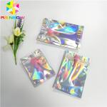 Clear Front Hologram Foil Pouch Packaging Three Side Seal Bags Recyclable k for sale