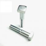Plated Finish Metric Coarse Thread Square Head Mechanical Bolts with Chamfer on the Four Angles for sale